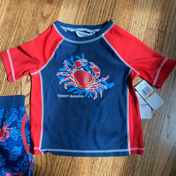 NWT Tommy Bahama Kids Bathing Suit Set, 3T - Picture 2 of 8
